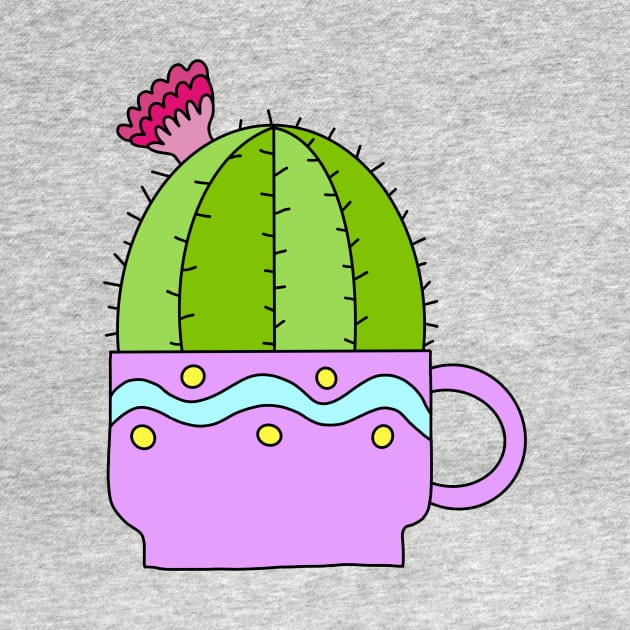 Cute Cactus Design #28: Tiny Teacup Cactus by DreamCactus